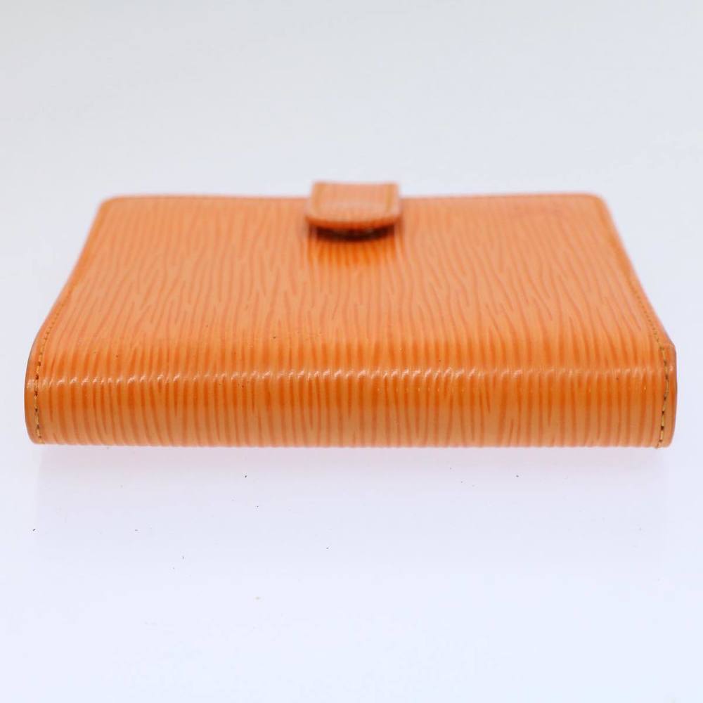 LOUIS VUITTON Epi Porte Billets Compact Bifold Wallet Mandarin M6355H Auth 58865 - Picture 3 of 16